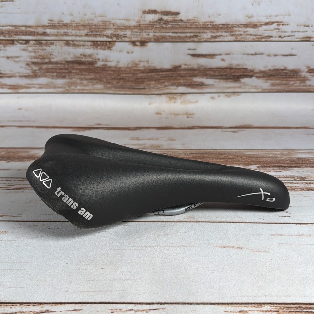 Selle Italia Trans Am Saddle Black Leather XO Bicycle Seat